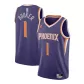 Men's Phoenix Suns Booker #1 Purple Swingman Jersey 2020/21 - Icon Edition - thejerseys