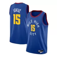Men's Denver Nuggets Nikola Jokic #15 Blue 2020/21 Swingman Jersey - Statement Edition - thejerseys