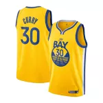 Men's Golden State Warriors Stephen Curry #30 Gold Swingman Jersey - Statement Edition - thejerseys