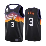 Men's Phoenix Suns Paul #3 Black 2021 Swingman Jersey - City Edition - thejerseys