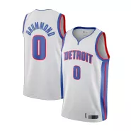 Men's Detroit Pistons Andre Drummond #0 Silver Swingman Jersey - Statement Edition - thejerseys