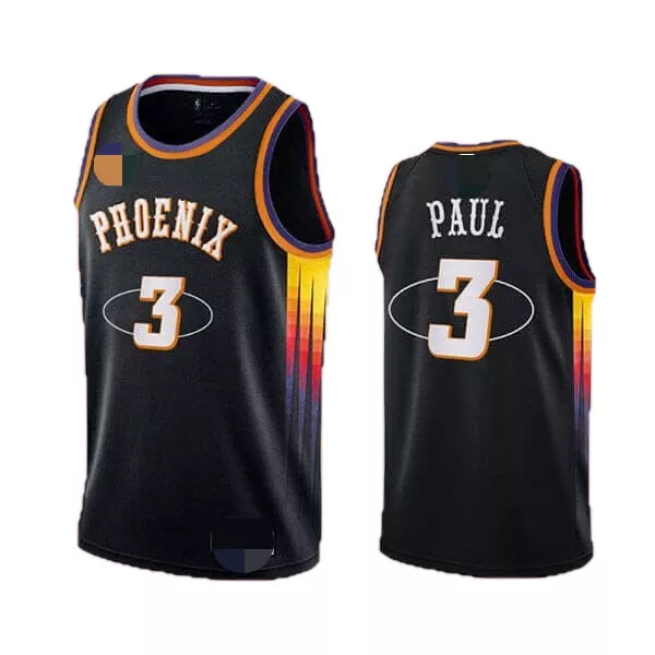 Men's Phoenix Suns Chris Paul #3 Black Swingman Jersey 2021/22 - thejerseys