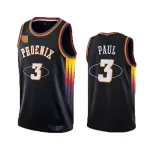 Men's Phoenix Suns Chris Paul #3 Black 2021/22 Swingman Jersey - thejerseys