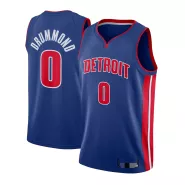 Men's Detroit Pistons Andre Drummond #0 Blue Swingman Jersey - Icon Edition - thejerseys