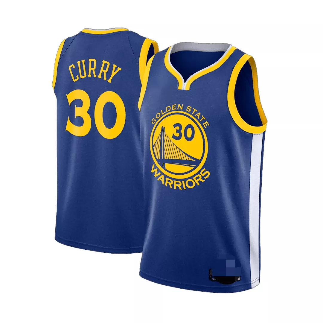 Men's Golden State Warriors Curry #30 Blue Swingman Jersey 2019/20 - Icon Edition