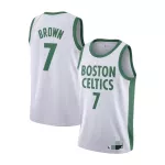 Men's Boston Celtics Jaylen Brown #7 White 2020/21 Swingman Jersey - City Edition - thejerseys