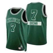 Men's Boston Celtics Jaylen Brown #7 Green 2021/22 Diamond Swingman Jersey - City Edition - thejerseys