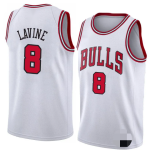 Men's Chicago Bulls Zach LaVine #8 White Replica Swingman Jersey - Association Edition