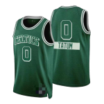 Men's Boston Celtics Jaylen Tatum #0 Green 2021/22 Diamond Swingman Jersey - City Edition