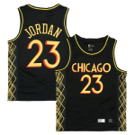 Men's Chicago Bulls Michael Jordan #23 Black 2020/21 Swingman Jersey - City Edition