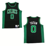Men's Boston Celtics Tatum #0 Black&Green 2020/21 Swingman Jersey - City Edition - thejerseys
