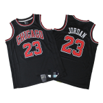 Men's Chicago Bulls Michael Jordan #23 Black Swingman Jersey