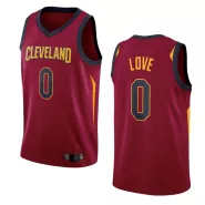 Men's Cleveland Cavaliers Kevin Love #0 Wine Swingman Jersey - Icon Edition - thejerseys