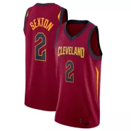 Men's Cleveland Cavaliers Collin Sexton #2 Wine Swingman Jersey - thejerseys