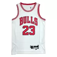 Men's Chicago Bulls Michael Jordan #23 White 2021/22 Diamond Swingman Jersey - Icon Edition - thejerseys
