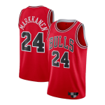 Men's Chicago Bulls Lauri Markkanen #24 Red 2020/21 Swingman Jersey - Icon Edition