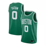 Men's Boston Celtics Jayson Tatum #0 Green Swingman Jersey - Icon Edition - thejerseys