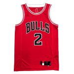 Men's Chicago Bulls Lonzo Ball #2 Red 2021 Diamond Swingman Jersey - Icon Edition