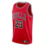 Men's Chicago Bulls Jordan #23 Red Swingman Jersey - thejerseys