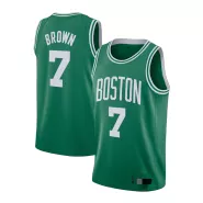 Men's Boston Celtics Jaylen Brown #7 Green 2020/21 Swingman Jersey - Icon Edition - thejerseys