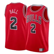 Men's Chicago Bulls Lonzo Ball #2 Red Swingman Jersey - Icon Edition - thejerseys
