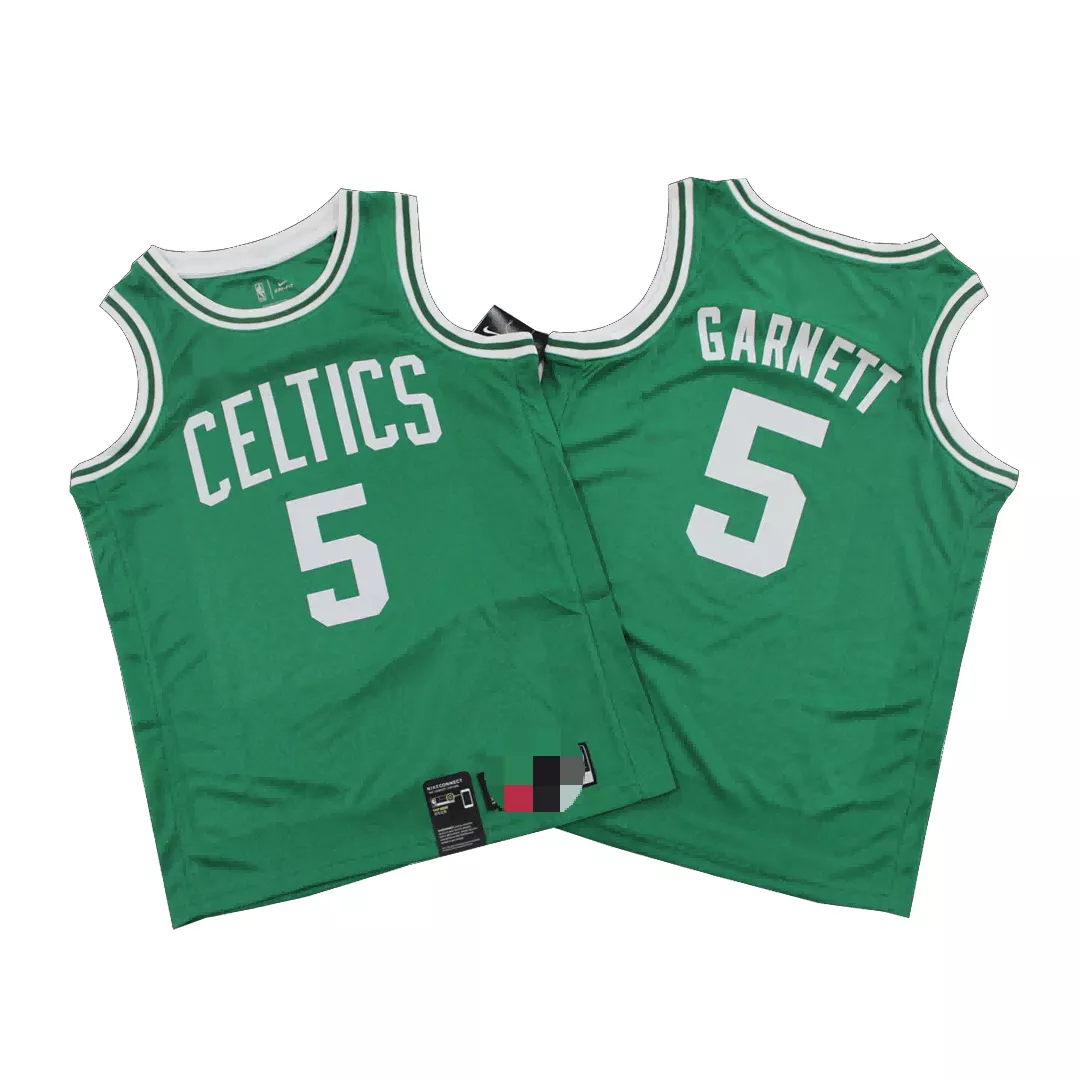 Men's Boston Celtics Garnett #5 Green Swingman Jersey - Icon Edition - thejerseys