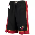Men's Miami Heat Black 2020/21 Swingman Shorts - Icon Edition - thejerseys