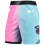 Men's Miami Heat Pink/Light Blue 2020/21 Swingman Shorts City Edition