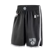 Men's Brooklyn Nets Black Basketball Shorts 2019/20 - Icon Edition - thejerseys