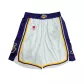 Men's Los Angeles Lakers White Basketball Shorts 2021/22 - Association Edition - thejerseys