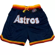 Men's Houston Astros Black Mesh MLB Shorts - thejerseys