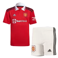 Kid's Manchester United Home Jerseys Kit(Jersey+Shorts) 2022/23 - thejerseys