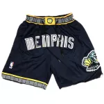 Men's Memphis Grizzlies Navy Mesh NBA Shorts - thejerseys