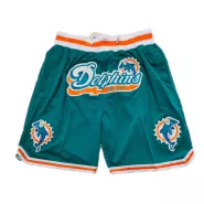 Men's Miami Dolphins Cyan Mesh NFL Shorts - thejerseys