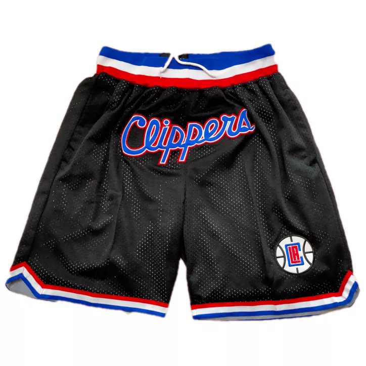 Men's Los Angeles Clippers Black Basketball Shorts - thejerseys