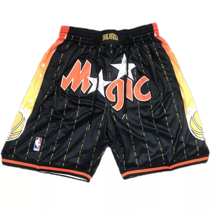 Men's Orlando Magic Black Basketball Shorts - thejerseys