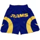 Men's Los Angeles Rams Blue Basketball Shorts - thejerseys