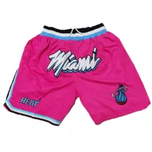 Men's Miami Heat Pink Mesh NBA Shorts - thejerseys