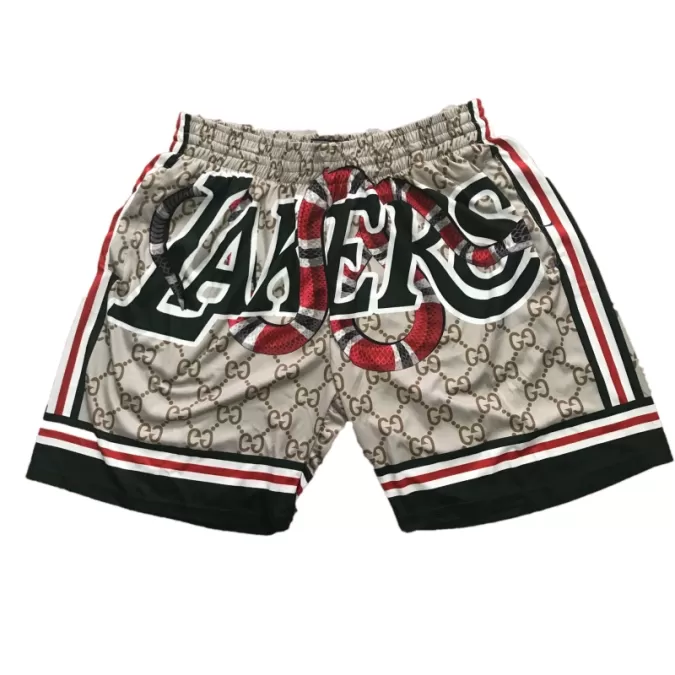 Men's Los Angeles Lakers Gray Basketball Shorts - thejerseys