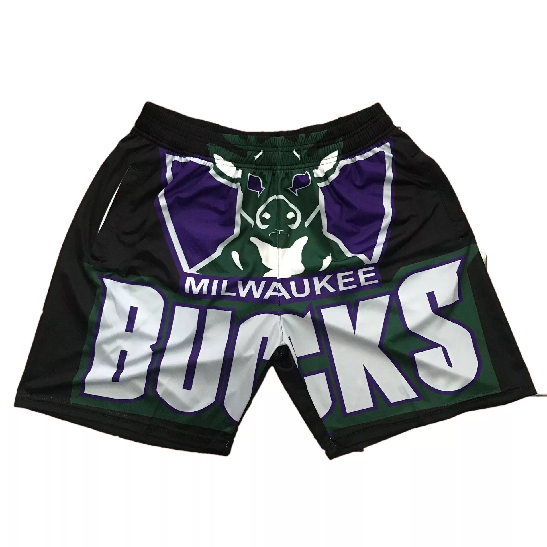 Men's Milwaukee Bucks Navy Basketball Shorts - thejerseys