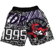 Men's Toronto Raptors Gray Mesh NBA Shorts - thejerseys