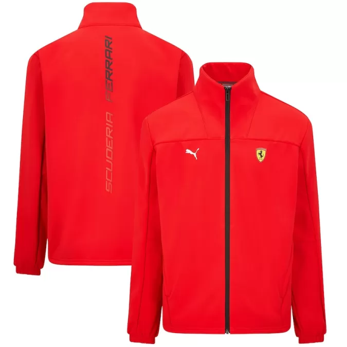 Men's Scuderia Ferrari Softshell Red Jacket 2022 - thejerseys