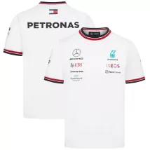 Mercedes AMG Petronas F1 Racing Team T-Shirt - White 2022 - thejerseys
