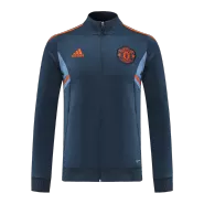 Manchester United Blue&Gray Track Jacket 2022/23 For Adults - thejerseys