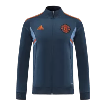 Manchester United Blue&Gray Track Jacket 2022/23 For Adults - thejerseys