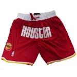 Men's Houston Rockets Red Mesh NBA Shorts - thejerseys