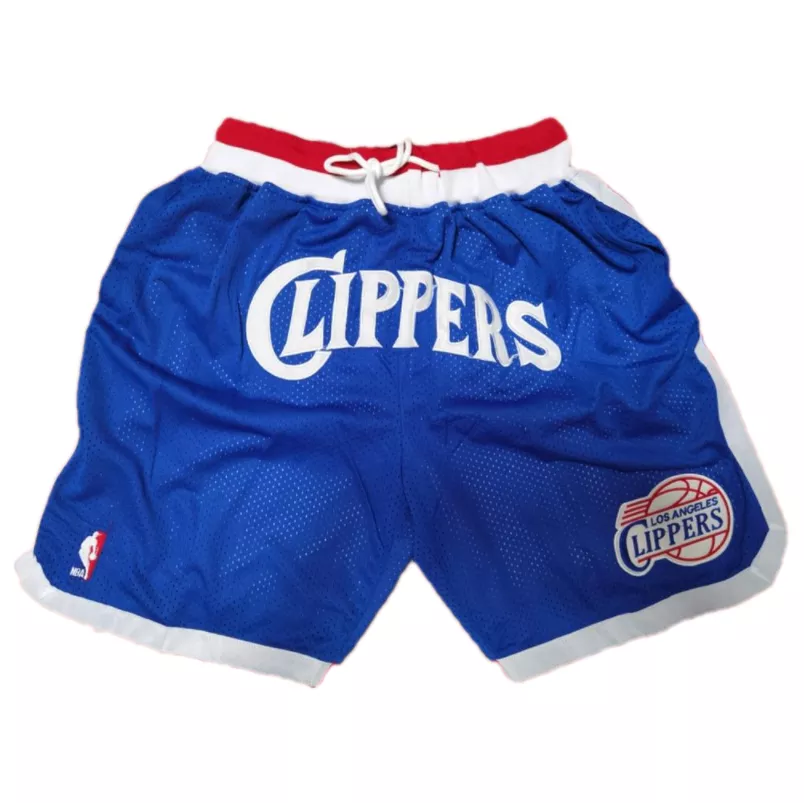 Men's Los Angeles Clippers Blue Basketball Shorts - thejerseys
