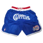 Men's Los Angeles Clippers Blue Mesh NBA Shorts - thejerseys