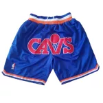Men's Cleveland Cavaliers Blue Mesh NBA Shorts - thejerseys