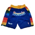 Men's Denver Nuggets Blue Basketball Shorts - thejerseys